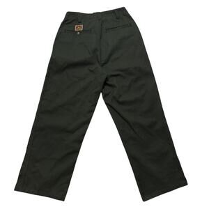 Ben Davis Original Gorilla Cut Wide Leg Classic Work Chino Pants Olive Green 30